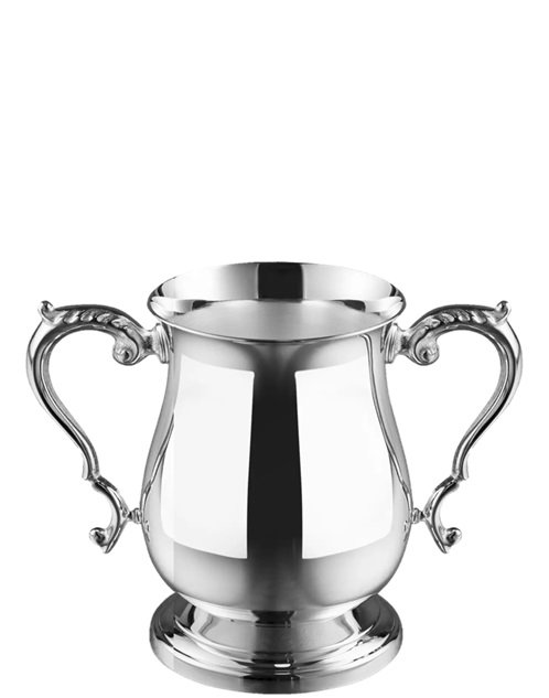 Silver Plated One Pint Two Handles Georgian Tankard