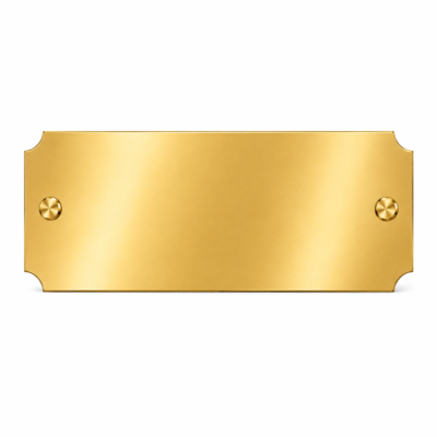 Slim Gold Self-Adhesive Engraving Plate