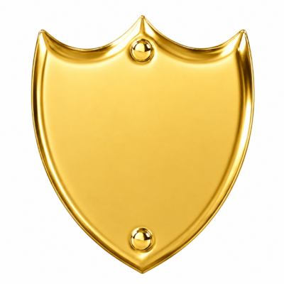 Gold Finish Traditional Perpetual Side Shield